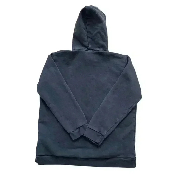 Adidas Hoodie Black Trefoil Logo Graphic Pullover Sweatshirt Athletic Men's L - Picture 2 of 9